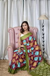 Tew Pure Mulmul Cotton Printed Fancy Saree Suppliers In India